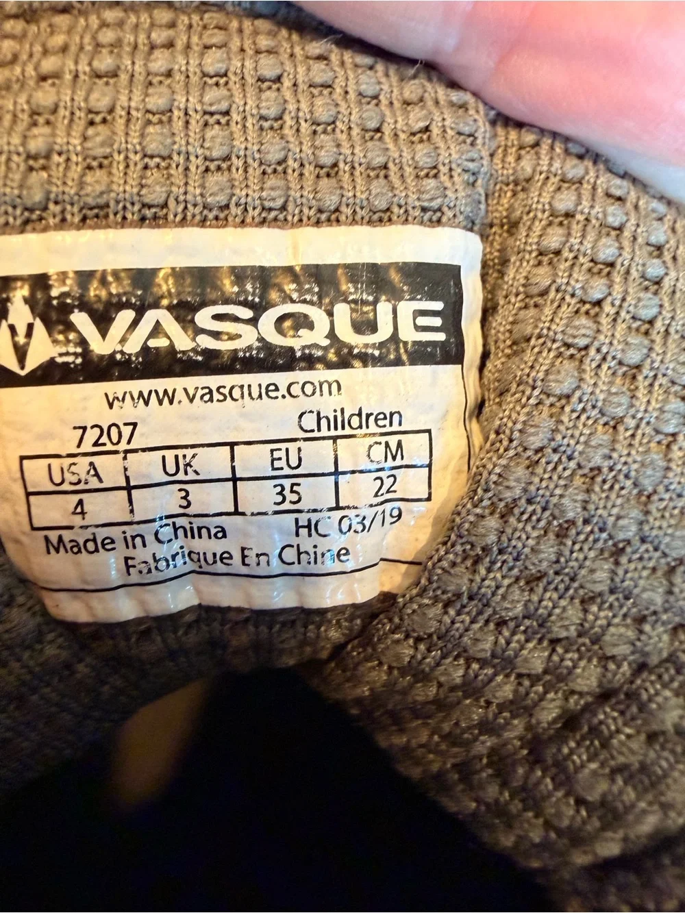 Kids Vasque Gray and Teal Hiking Boots - Youth Size 4